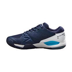 Wilson Rush Pro Ace, Sneaker Hombre, Navy Blazer/White/Blue Atoll, 48 2/3 EU