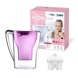 BWT Penguin Electrónica – Jarra filtradora de agua con magnesio + Pack 6 filtros jarra de agua, 2, 7 L Violeta