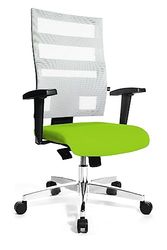 TOPSTAR 959TT353 - Cadeira de secretária de escritório, de poliéster e penas, cor verde e branco