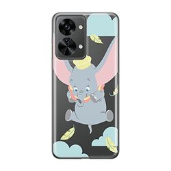 ERT GROUP mobiltelefonfodral för Oneplus NORD 2T 5G originalt och officiellt licensierat Disney mönster Dumbo 014 optimalt anpassad till formen på mobiltelefonen, gedeeltelijk transparant