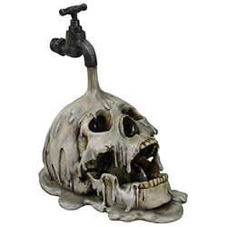 Nemesis Now Giet Tap Skull Ornament Beeldje, Zilver, One Size