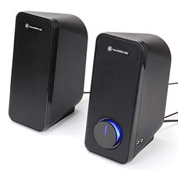 GOgroove SonaVERSE UB2 Computerluidspreker met multimedia-technologie voor desktop en laptop, 2-weg drivers voor meer helderheid en bas
