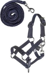 HKM Hobby Horsing Basic Licol et Longe Bleu Foncé Taille Unique
