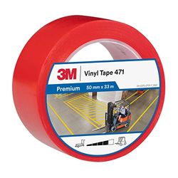 3M Vinyl Tape 471, 50 mm x 33 m, Red