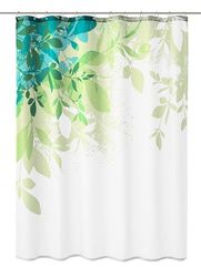Kleine Wolke Floresta Rideau de Douche en Textile Vert 120 x 200 cm