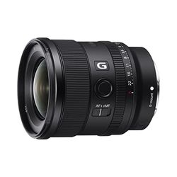 Sony Sel-20F18G Obiettivo Grandangolo a Focale Fissa 20 Mm F1.8, Serie G, Mirrorless Full-Frame, Attacco E, Sel20F18G, Nero