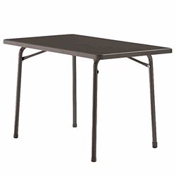 Sieger 220/G - Mesa dobrável, estrutura de aço e placa de resina mecalit-pro imitação ardósia (115 x 70 x 72 cm), cor cinzenta