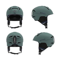 Briko Helmet Adulte Unisexe, Matt Cut Sark Green – Cloud Burst Blue, M/L