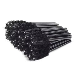 PARENCE - Set di 50 pennelli per ciglia semi-riutilizzabili - Fibra di silicone morbida premium - Pennelli per ciglia, strumento per il trucco del mascara - 50 pezzi (colore casuale)