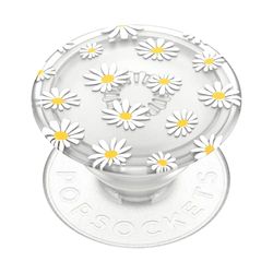 PopSockets: PopGrip Plant - Soporte y Agarre Extensibles Hechos de Materiales Vegetales con un PopTop Intercambiable para Smartphones y Tabletas - Translucent He Loves Me Not