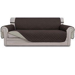 Easy-Going Copridivano reversibile oversize, impermeabile, con bastoncini in schiuma, cinghie elastiche, protezione per mobili per animali domestici e cani (divano di grandi dimensioni,