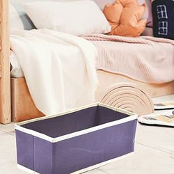 HOUSE COLLECTION Boîte de rangement pliable 28 x 14 x 11 cm avec rangement pour tiroirs, organisateurs de linge Intima, boîtes de rangement pour chaussettes, soutien-gorge, mouchoirs (bleu)