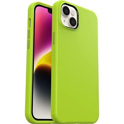 OtterBox Symmetry+ skal för iPhone 14 Plus med MagSafe, stöttåligt, fallsäkert, skyddande tunt skal, testad till militärstandard x3, antimikrobiellt skydd, Grön