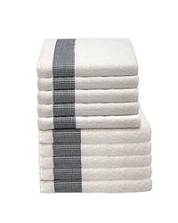 Italian Bed Linen Lot de 10 éponges Kate, Traitement Bleu foncé, 50x100cm