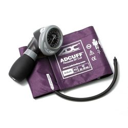 ADC Diagnostix 703 Professional Palm Style Aneroid Sphygmomanometer with Adcuff Nylon Blood Pressure Cuff, Adult, Purple