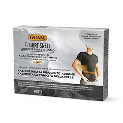 T-Shirt Snell Minceur Raffermissant Homme Effet Ventre Plat - Réduit et Remodèle Zone Abdominale, Améliore Microcirculation - Très Confortable - Porter >6h/Jour - S/M - Noir - Bien-Être à Porter GUAM