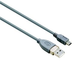 Hama Cavo USB A 2.0/Mini USB B 2.0, 0.25 m, Grigio, 1 Stella, Grigio