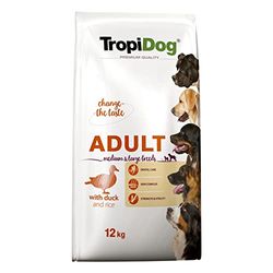 TROPIDOG Premium Adult Medium & Large Duck with rice - dry dog food - 12 kg