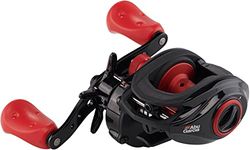 Abu Garcia Max X Low Profile Baitcast vismolen - rode en zwarte gietmolen voor roofdiervissen, snoek, baars en snoekbaars