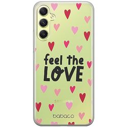 ERT GROUP etui na telefon Samsung A34 5G, case oryginalny i oficjalnie licencjonowany przez Babaco, wzór Feel the love 001, optymalnie dopasowane, plecki z TPU częściowo przeźroczyste