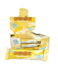 Grenade High Protein, Low Sugar Bar - Lemon Cheesecake, 12 x 60 g