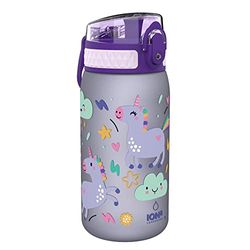 Ion8 Borraccia Bambini Senza Perdite, Senza BPA, Unicorni, 400ml