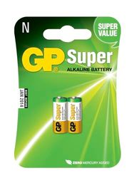 GP Batteries Super Alkaline N Alcalino 1,5 V Pilhas (alcalino, cilíndrico, 1,5 V, 2 peças, multicoloridas, bolhas)