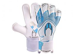 HO Soccer SSG Supremo Kontakt Evolution, Guanti da Portiere. Unisex-Adulto, Bianco/Blu, 11