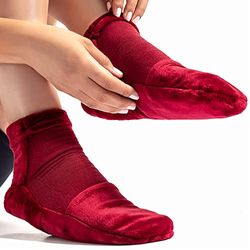 Medcosa Chaussettes à poche de gel froid, pour application de chaleur ou de froid sur les pieds et orteils et traitement de l'arthrite, de l'aponévrosite plantaire et de la neuropathie