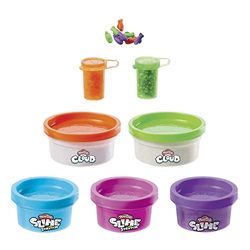 Play-Doh Nickelodeon Slime Rockin' Mix-ins Kit for Kids 4 Years and Up with 5 Colors and 3 Mix-in Bead Varieties, Non-Toxic, (F1816ER5)