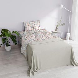Italian Bed Linen DAFNE Snakeworld Printed Microfibre Bed Set, Single