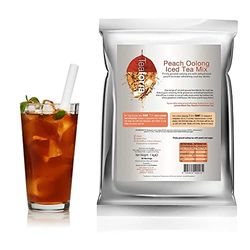 Teaforia Peach Iced Tea Mix (1kg). Refreshing, Fruity and Delicious. Great for Iced Tea and Bubble Tea. No Artificial Flavours or Colours and 100% Vegan
