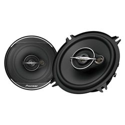 Pioneer TS-A1371F Set di diffusori coassiali a 3 vie da 13 cm con 2 altoparlanti (300 W max. ciascuno, 50 W sine), profondità di installazione 54 mm, taglio di installazione 121 mm, con griglia