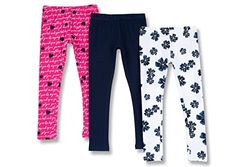 Chicco Set di Leggings in cotone, Pantaloni sportivi Bambine e ragazze, Blu, 3 anni (pacco da 3)