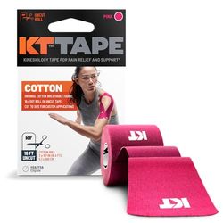 KT Tape - Ruban de kinésiologie Original Non coupé en Coton M Rose