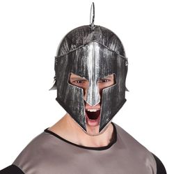 Boland 01375 Ridderhelm voor volwassenen, hoofddeksel, gladiator, vechter, kostuum, carnaval, themafeest, donkergrijs
