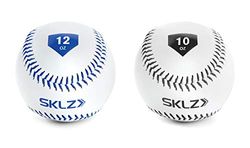 SKLZ - Pallone da baseball, misura ufficiale, con forza braccio, bianco, 283,5 g e 340,2 g, confezione da 2