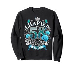 Womens Chapter 58 Fabulous Since 1967 58th Birthday Queen Felpa