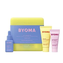 BYOMA So Hydrated Set - Barrier Repair Skincare Set (30ml, 15ml, 15ml) Creamy Jelly Cleanser, Hydrating Face Serum and Ceramide Face Moisturiser for Dry Skin - Anti Wrinkle, Alcohol Free, Vegan