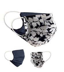 BaF Community Masks 2-pack set unisex makeshift mask reversible mouth protection mask mouth and nose protection reversible mask with print cotton BCI washable White