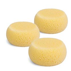 SUAVINEX 307649 Suavinex, 3 x hydrofilowa gąbka dla niemowląt. Bardzo miękka i duża zdolność absorpcji. Trwała, 3 sztuki, żółta