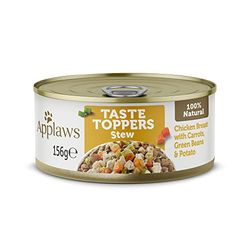 Applaws Cibo umido per cani 100% naturale, pollo senza cereali con stufato di verdure, confezione da 12 lattine da 156 g