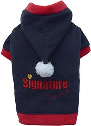 Doggy Dolly W158 Fleece hondentrui Signature met capuchon, zwart, maat: S