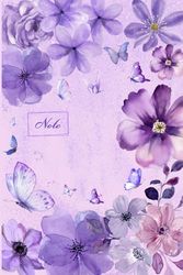 Flower notebook: Pastel Watercolor Flowers Notebook, 120 pages lined. 6"x 9"