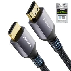 HDMI 2.1 gecertificeerde kabel 3m (10Ft), Stouchi 8K 48 Gbps Ultra High Speed 8K60 4K120 144 Hz RTX 3090 eARC HDR10 HDCP 2.2&2.3 Dolby Compatibel met PS5/Xbox Series X/Samsung/Sony/LG/Roku/TCL TV