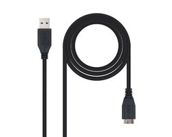 Watio Wave Cable - cable de conexión usb-micro usb 3.0 tipo masculino a masculino, longitud de 2 metros, alta velocidad de transferencia. *