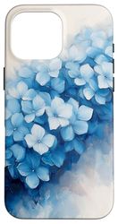 Blu Ortensia Chinoiserie Motivo Floreale Vintage Floreale Custodia per iPhone 16 Pro Max