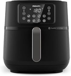 Philips Airfryer Serie 5000 XXL, WIFI, 7.2L (1.4Kg), Freidora De Aire con función 16 en 1, 90% Menos de grasa, Tecnología Rapid Air, Pantalla Digital, 8 preajustes, NutriU App con Recetas (HD9285/90)