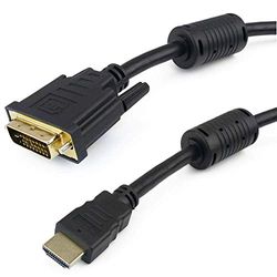 Cablematic - Super câble HDMI 1.4 HDMI Type A mâle vers DVI-D mâle de 7 m