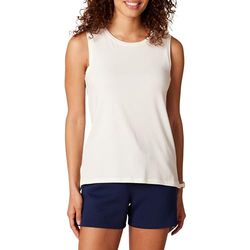 Amazon Essentials Women's Yogatop van zacht katoen met normale pasvorm, verkrijgbaar in grote maten (voorheen Core 10), Wit, 14-16